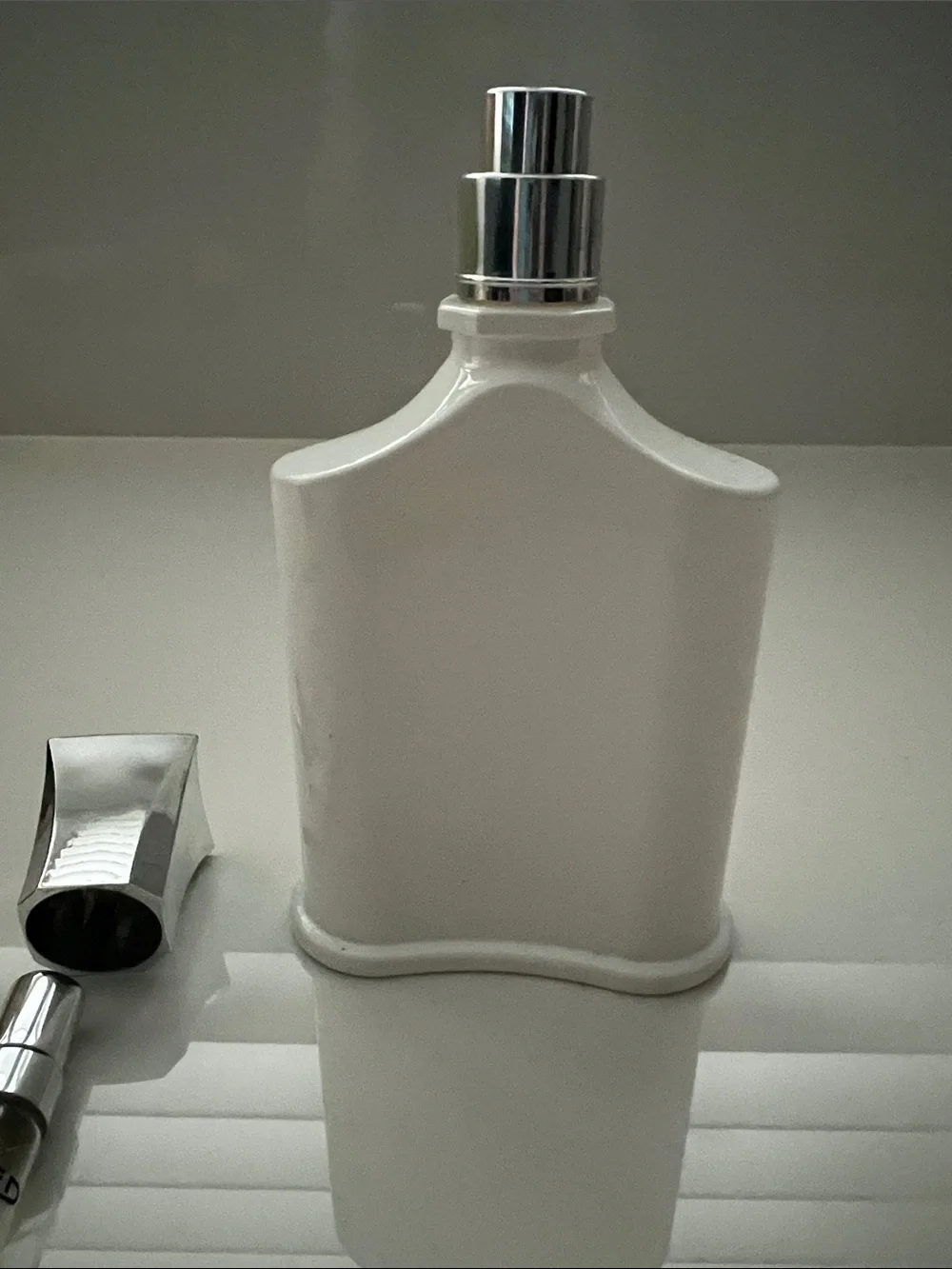 Creed Silver Mountain Water - White and Silver Empty Bottle